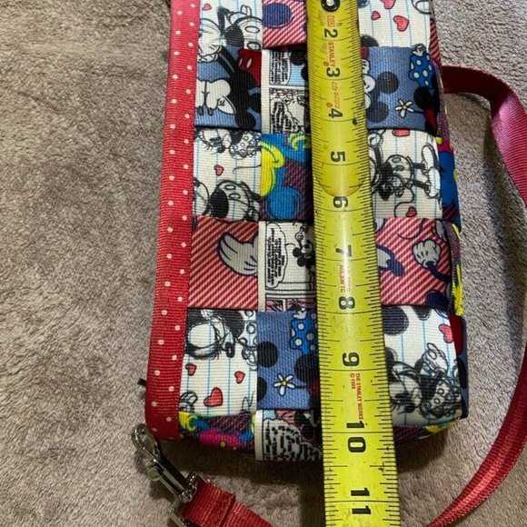Harveys for DISNEY Couture Seatbelt Handbag Crossbody Red Polka Dot Comic Strip - Picture 5 of 8